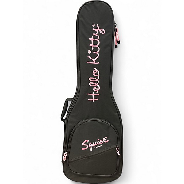 Used 2024 Squier Hello Kitty Stratocaster Pink Solid Body Electric Guitar