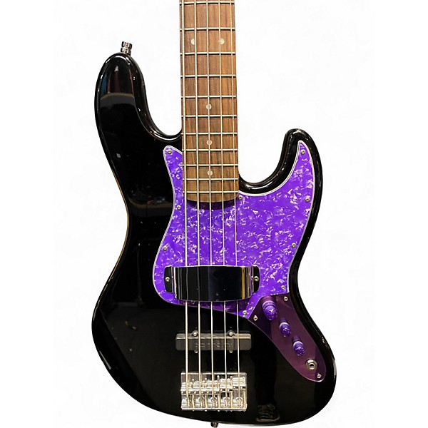 Used 2013 Squier Affinity Jazz Bass V 5 String Black Electric Bass Guitar