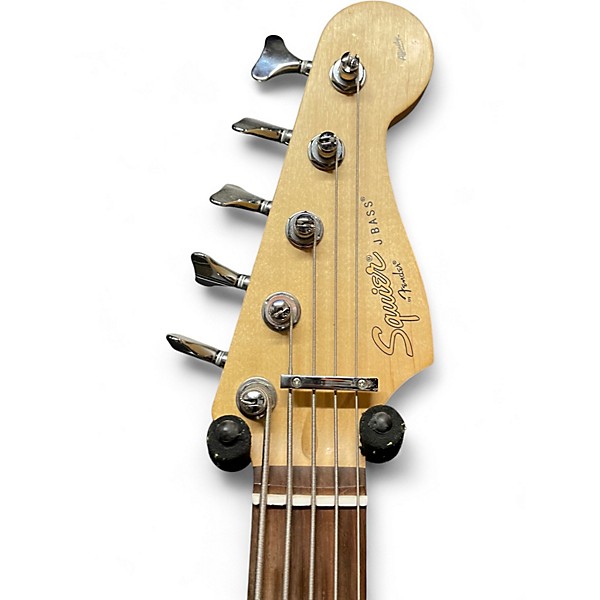 Used 2013 Squier Affinity Jazz Bass V 5 String Black Electric Bass Guitar