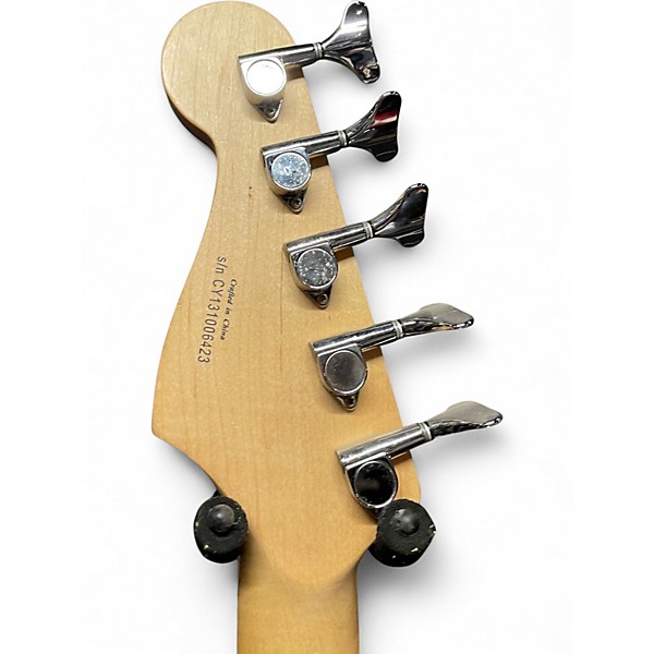 Used 2013 Squier Affinity Jazz Bass V 5 String Black Electric Bass Guitar