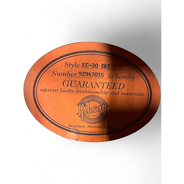 Used 1997 Gibson EC-30 Natural Acoustic Electric Guitar