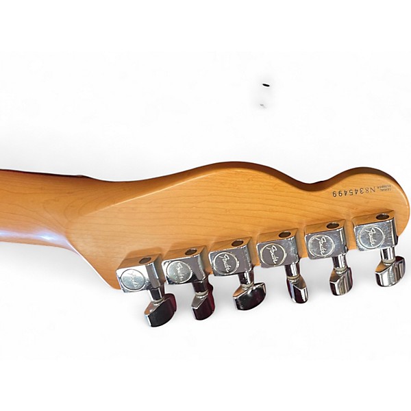 Vintage 1999 Fender American Standard Telecaster 3 Color Sunburst Solid Body Electric Guitar