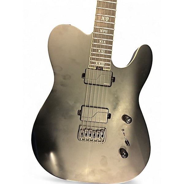 Used Schecter Guitar Research PT SLS Evil Twin Satin Black Solid Body Electric Guitar