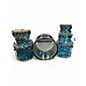 Used Ludwig 7 Piece Vistalite Blue Drum Kit thumbnail