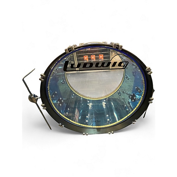 Used Ludwig 7 Piece Vistalite Blue Drum Kit