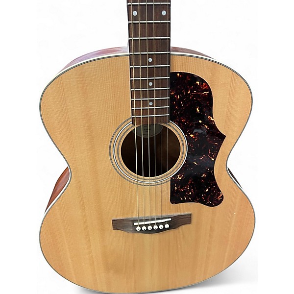 Used Guild F240E Natural Acoustic Electric Guitar