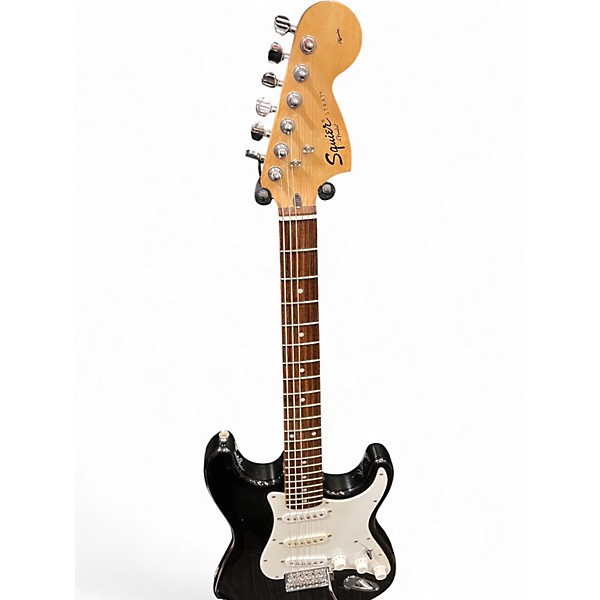 Used Squier Affinity Stratocaster Black Solid Body Electric Guitar