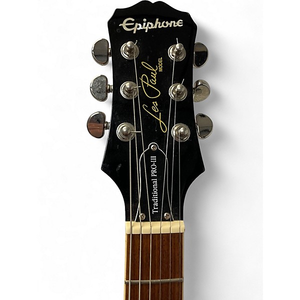 Used Epiphone Les Paul Traditional PRO III Metallic Gold Solid Body Electric Guitar