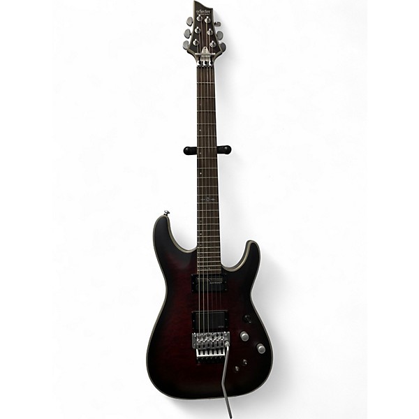 Used Schecter Guitar Research C1 Platinum FR RED Solid Body Electric Guitar