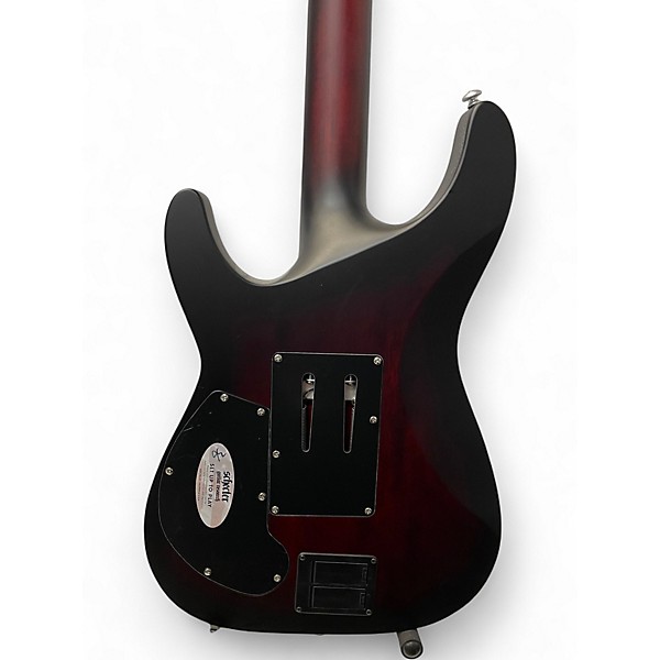 Used Schecter Guitar Research C1 Platinum FR RED Solid Body Electric Guitar