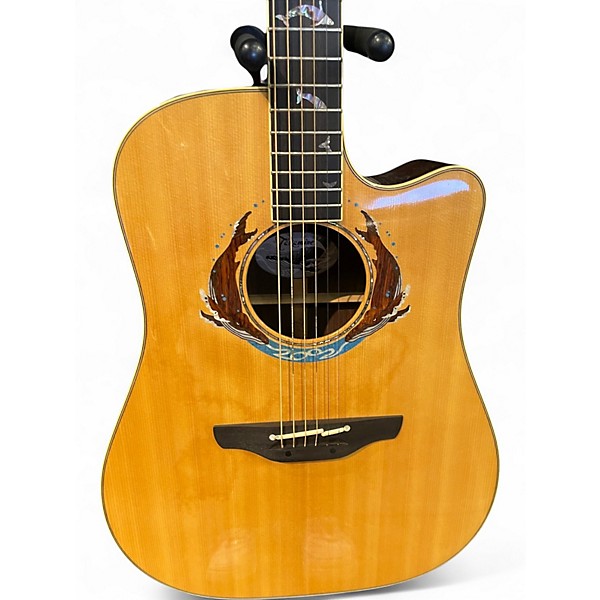 Used Takamine LTD 2002 MIJ Natural Acoustic Electric Guitar