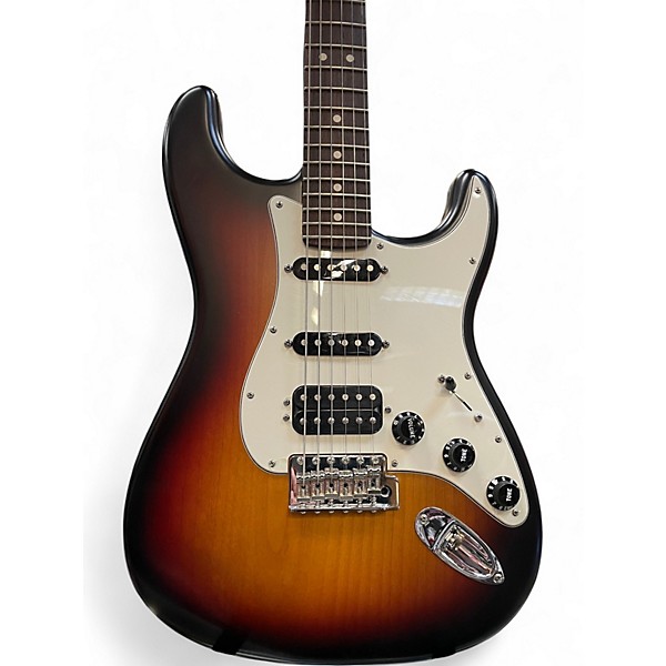 Used Fender Highway One HSS Stratocaster Sunburst Solid Body Electric Guitar