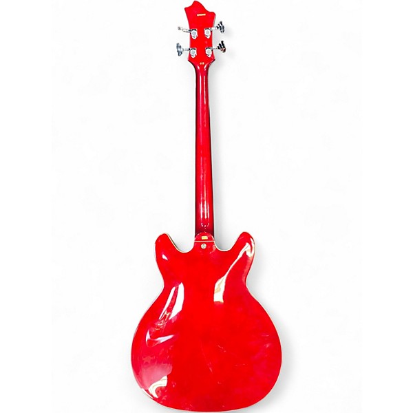 Used Hagstrom Viking Bass Wine Red Electric Bass Guitar