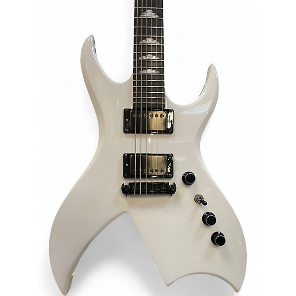 Used B.C. Rich Rich B Legacy Tone Pros Pearl White Solid Body Electric Guitar