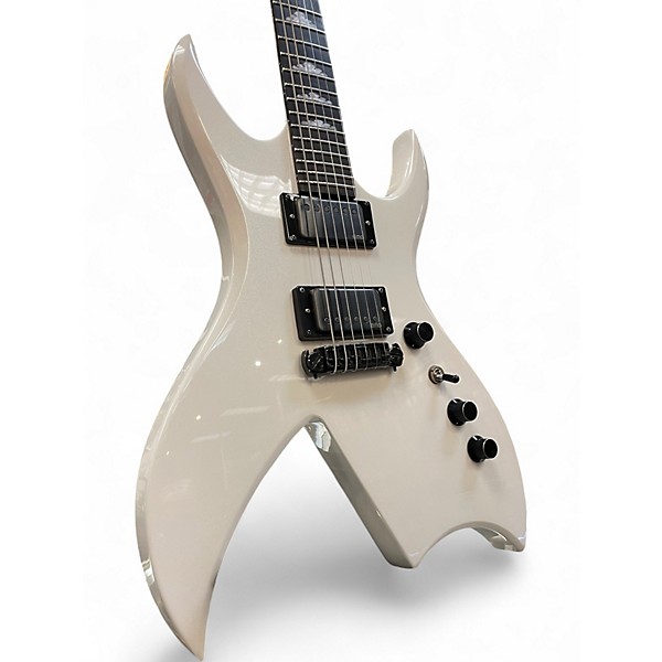 Used B.C. Rich Rich B Legacy Tone Pros Pearl White Solid Body Electric Guitar