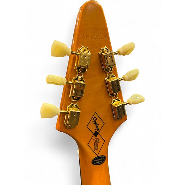 Used Epiphone 1958 Korina Flying V Natural Solid Body Electric Guitar