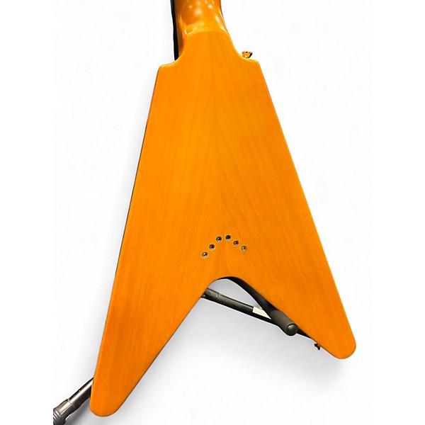 Used Epiphone 1958 Korina Flying V Natural Solid Body Electric Guitar