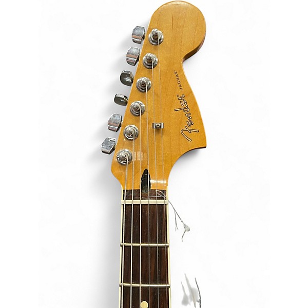 Used Fender Blacktop Jaguar HH Blizzard Pearl Solid Body Electric Guitar