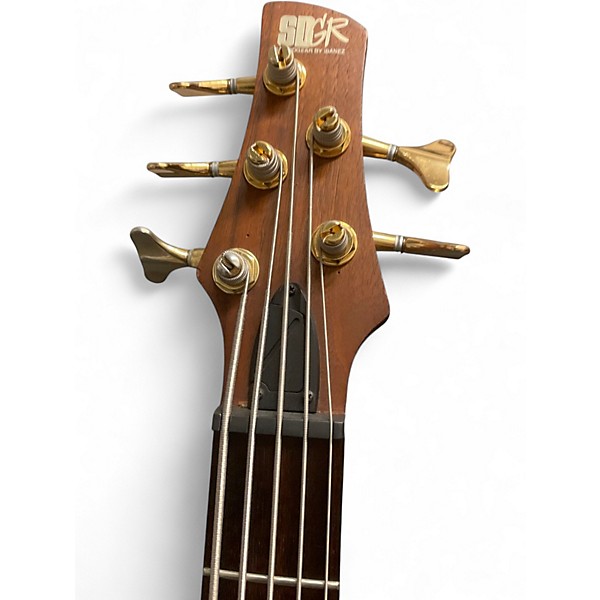 Used Ibanez SR755 5 String Natural Electric Bass Guitar