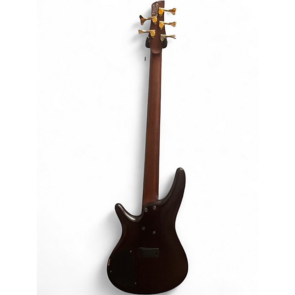 Used Ibanez SR755 5 String Natural Electric Bass Guitar