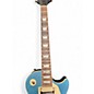 Used Epiphone Les Paul Traditional Pro IV WORN PACIFIC BLUE Solid Body Electric Guitar