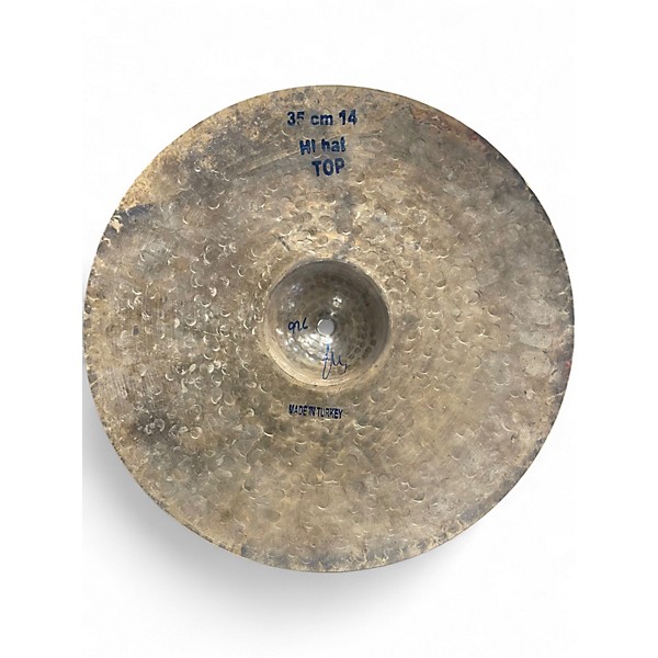 Used Bosphorus Cymbals 14in Black Pearl Hi Hat Pair Cymbal