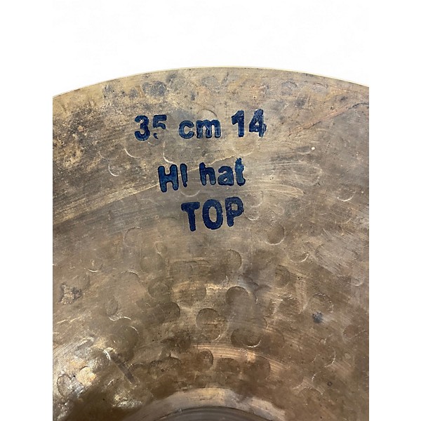 Used Bosphorus Cymbals 14in Black Pearl Hi Hat Pair Cymbal