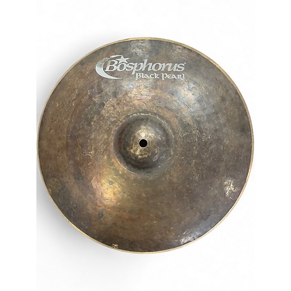 Used Bosphorus Cymbals 14in Black Pearl Hi Hat Pair Cymbal