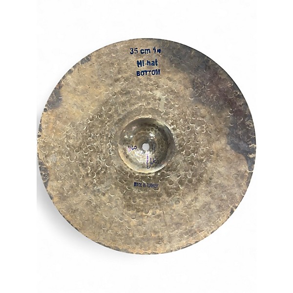 Used Bosphorus Cymbals 14in Black Pearl Hi Hat Pair Cymbal