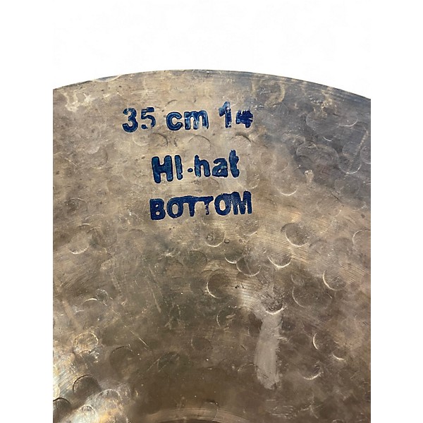 Used Bosphorus Cymbals 14in Black Pearl Hi Hat Pair Cymbal