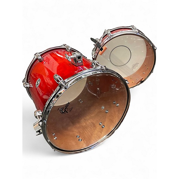Used Gretsch Drums 4 Piece Catalina Club Series Crimson Burst Drum Kit