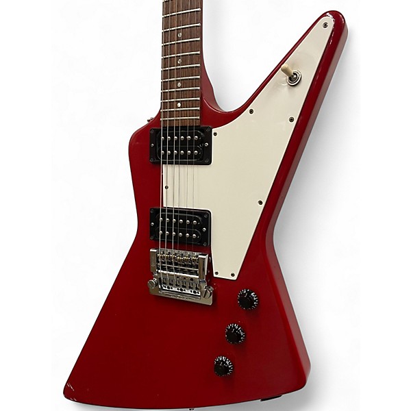 Vintage 1984 Gibson Explorer Cherry Solid Body Electric Guitar