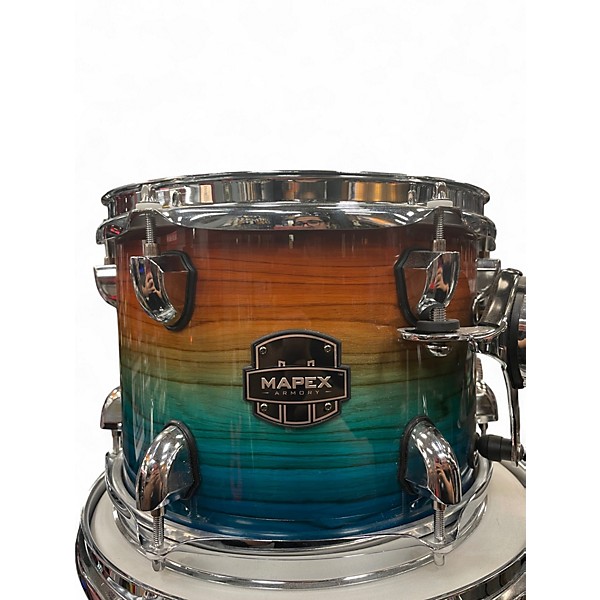 Used Mapex 5 Piece Armory Ocean Burst Drum Kit