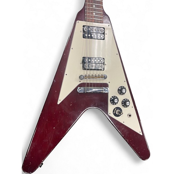 Used Gibson Flying V Cherry Solid Body Electric Guitar