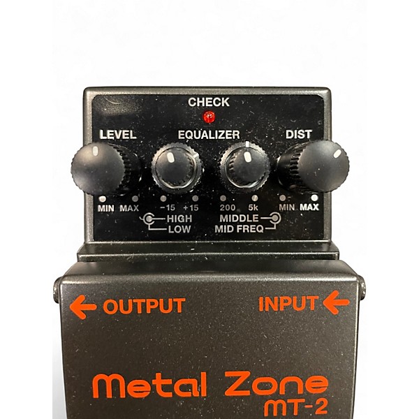 Used BOSS MT2 Metal Zone Distortion Effect Pedal