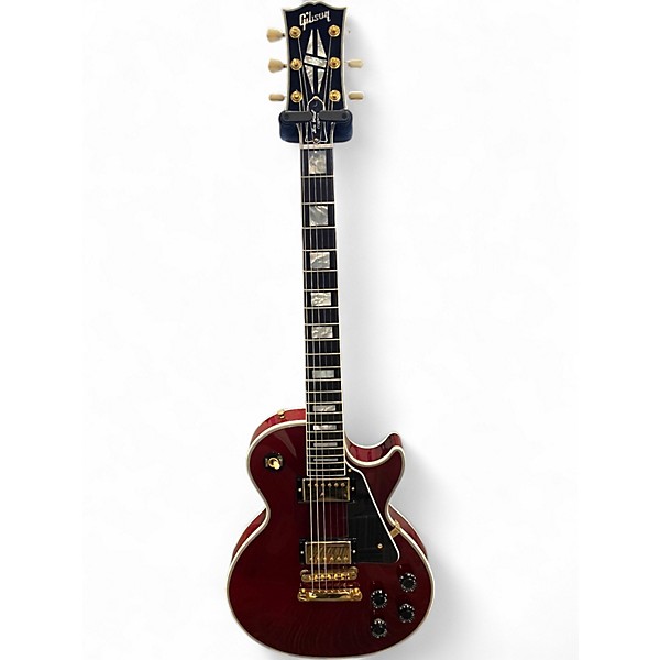 Used 2021 Gibson Les Paul Custom Wine Red Solid Body Electric Guitar