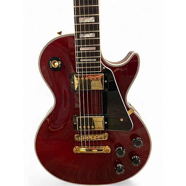 Used 2021 Gibson Les Paul Custom Wine Red Solid Body Electric Guitar
