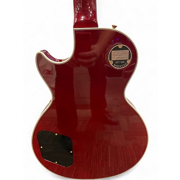 Used 2021 Gibson Les Paul Custom Wine Red Solid Body Electric Guitar