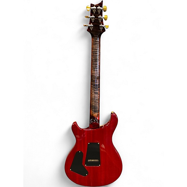 Used 2021 PRS Wood Library Custom 24 10 Top Brazilian Fret Board CHARCOAL CHERRY BURST Solid Body Electric Guitar