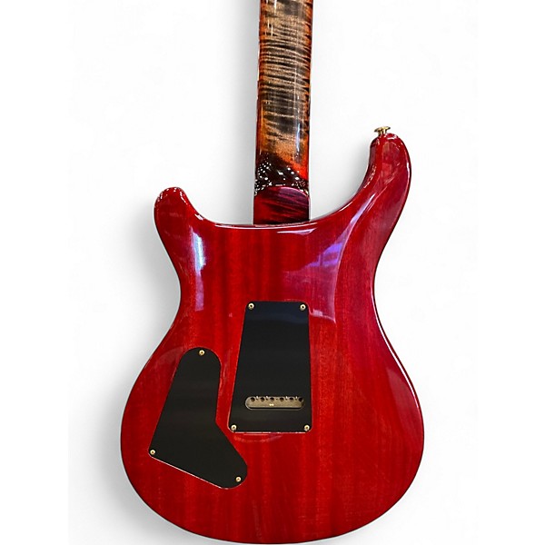 Used 2021 PRS Wood Library Custom 24 10 Top Brazilian Fret Board CHARCOAL CHERRY BURST Solid Body Electric Guitar
