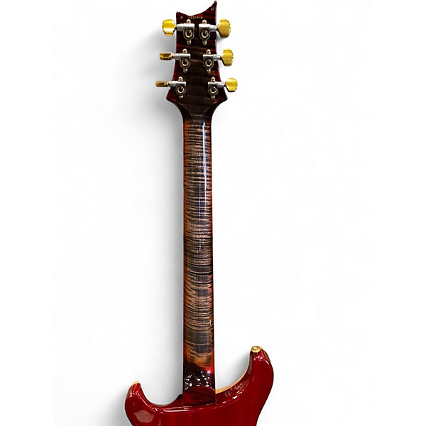 Used 2021 PRS Wood Library Custom 24 10 Top Brazilian Fret Board CHARCOAL CHERRY BURST Solid Body Electric Guitar