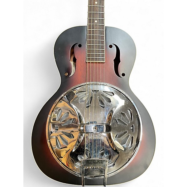 Used Gretsch Guitars G9220 Bobtail Round Neck 2 Color Sunburst Resonator Guitar