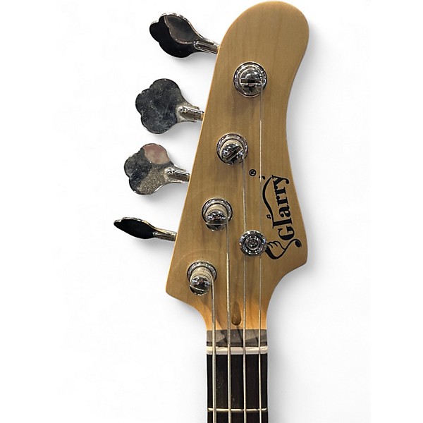 Used Glarry Bass White Electric Bass Guitar