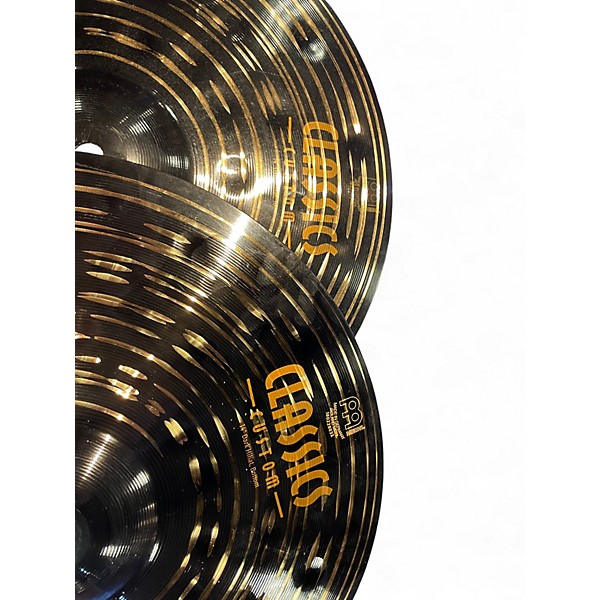 Used MEINL 14in Custom Dark Hihats Pair Cymbal