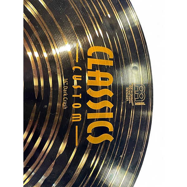 Used MEINL 16in Classic Custom Dark Crash Cymbal