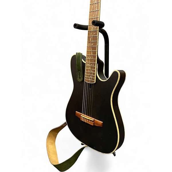 Used Ibanez TOD10N Black Flat Classical Acoustic Electric Guitar