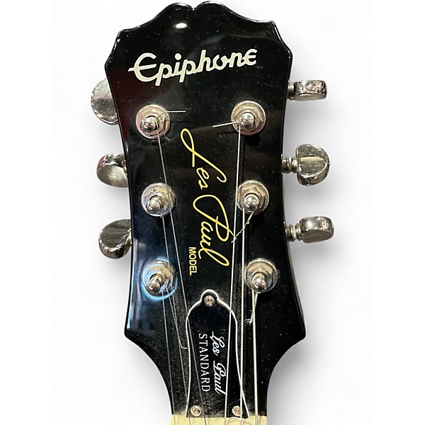 Used Epiphone Les Paul Left Handed Black Electric Guitar