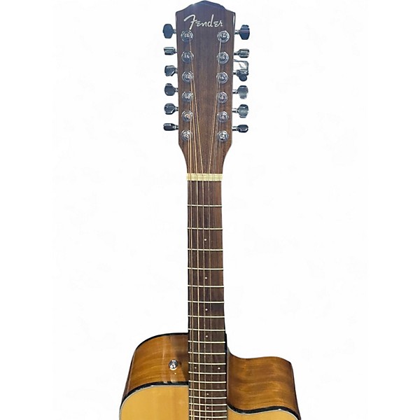 Used Fender cd140sce 12 natural 12 String Acoustic Electric Guitar