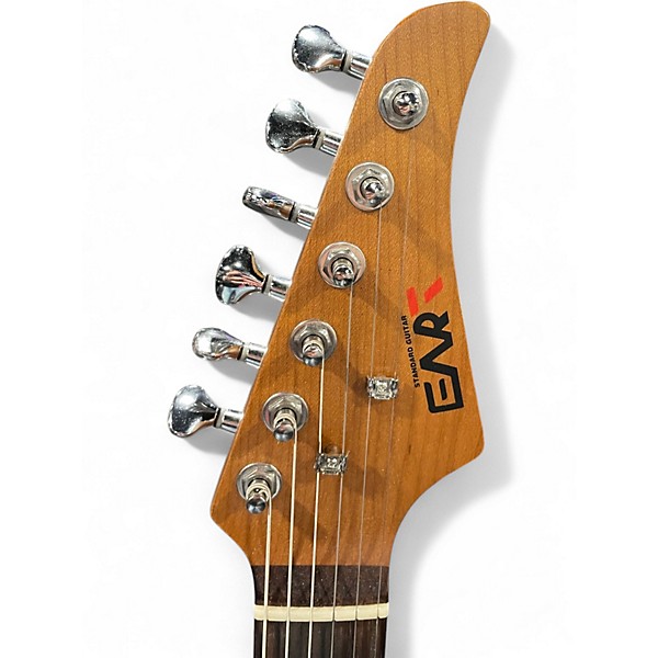 Used Eart S Style Trans Red Solid Body Electric Guitar