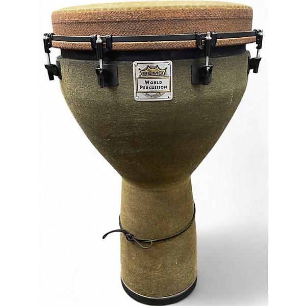 Used Remo 14in World Percussion Djembe Natural Drum